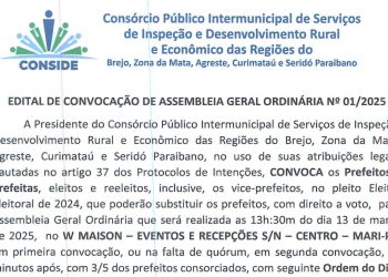 CONSIDE publica edital de Convocação de Assembleia para formação da nova diretoria